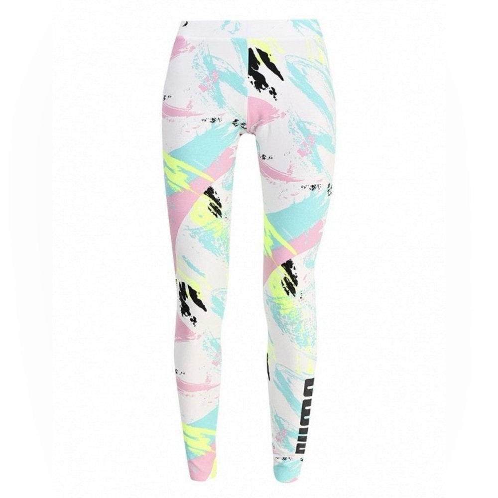 Puma Neon Colorful Graphic Cotton Leggings